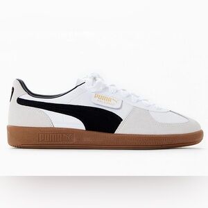 Puma Palermo White and Black Shoes